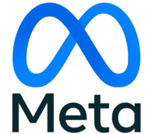 the meta logo on a transparent background, by Matt Cavotta, imet2020, mattell, blue metal, atla